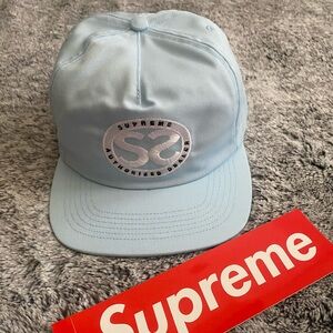 Supreme Double S 5 Panel Hat, Light Blue, NIB